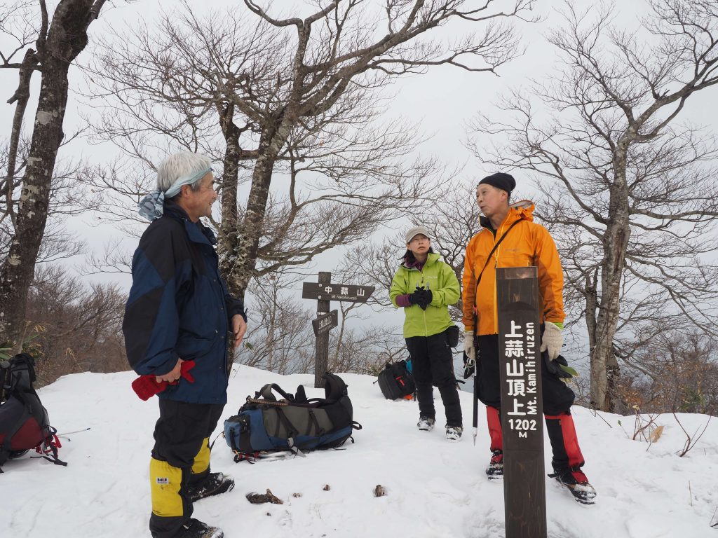 上蒜山頂上